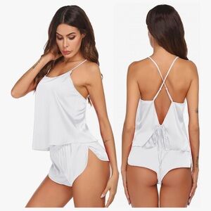 Elegant White Sleepwear Set